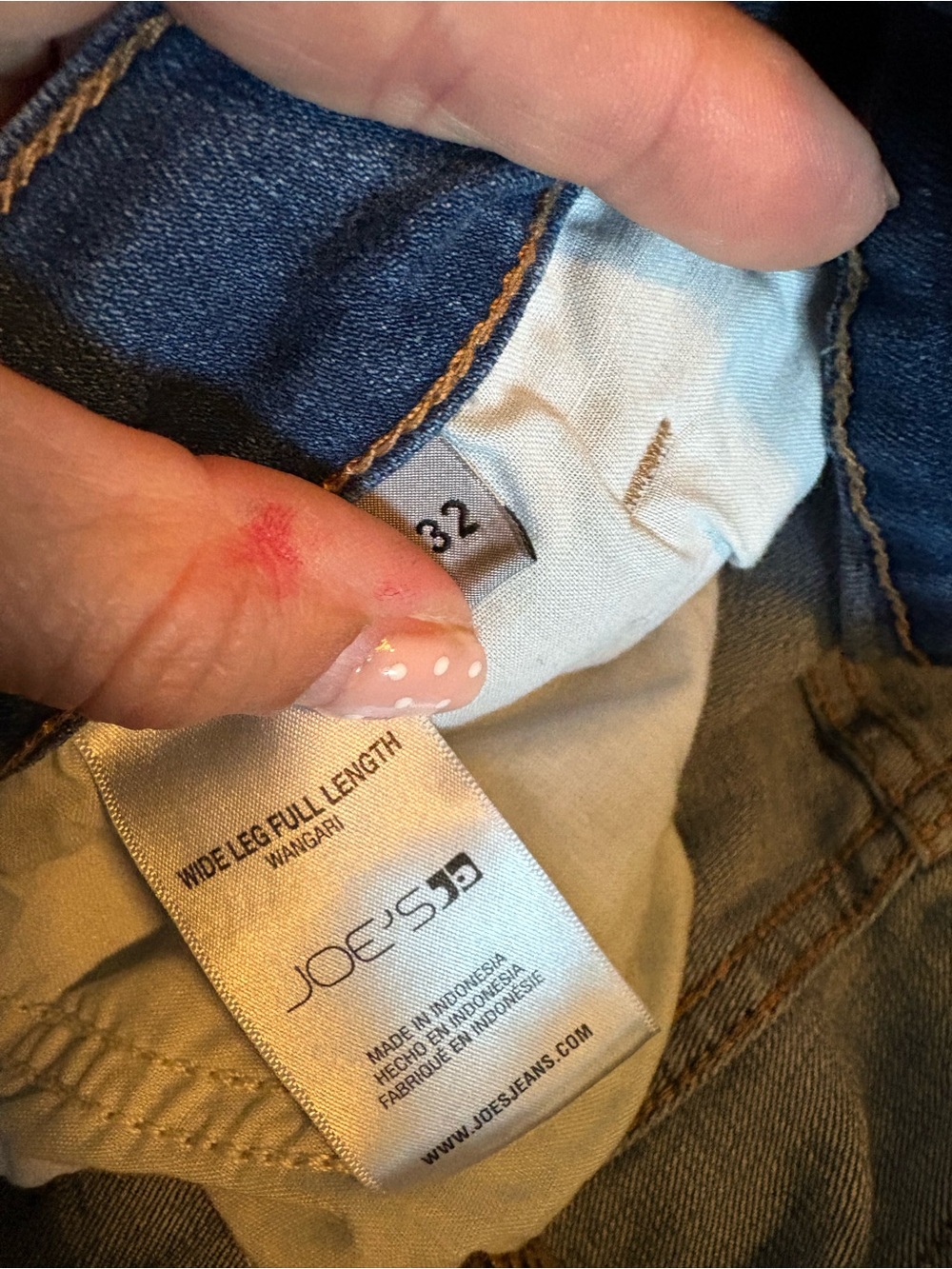 Joe’s Jeans Wide Leg Full Length Wangari Jeans Size 32 Blue (1300) - Picture 2 of 9